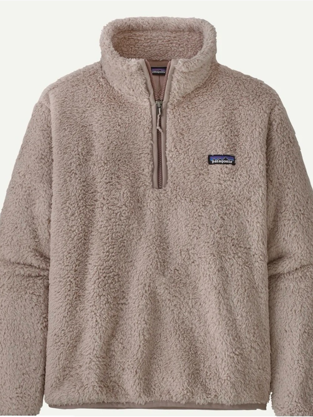 Patagonia Women’s Taupe Zip-Up Sherpa Pullover